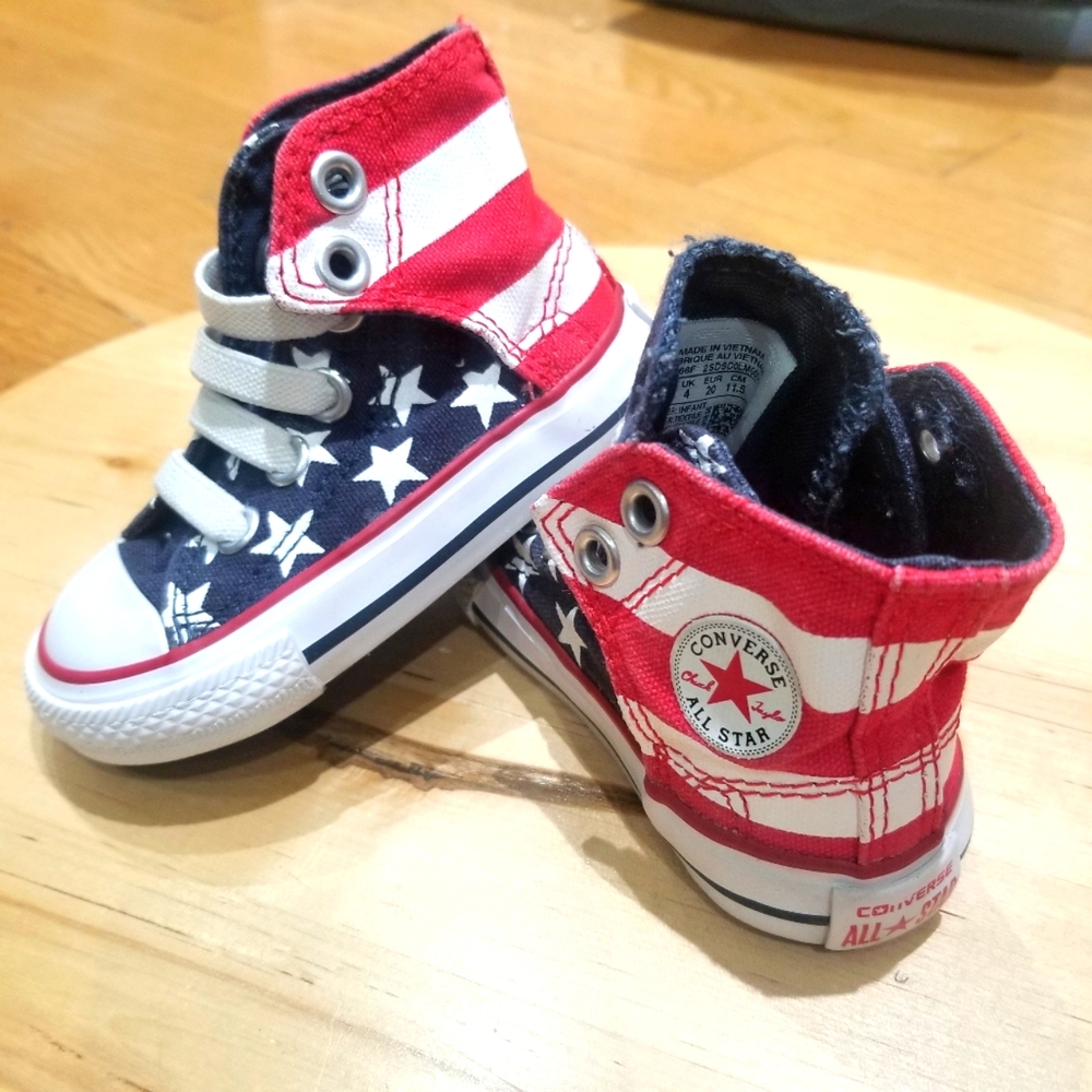 USA Flag toddler Converse All Star